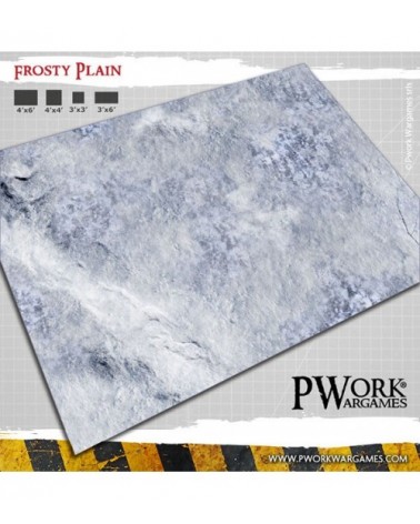 Frosty Plain - Wargames Terrain Mat 3'x3'