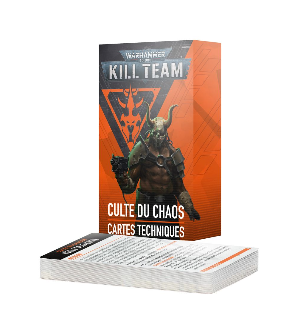 CULTE DU CHAOS: CARTES TECHNIQUES / Chaos Cult – Datacards (FRA)