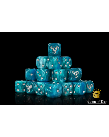 Hydra Dice - Serpent Blue - Metal Box