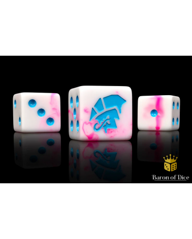 Alien Dice - Pink Ravagers - Metal Box