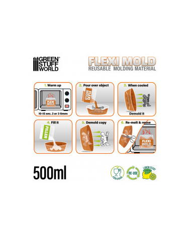 Flexi Mold - Matériau réutilisable pour Moules