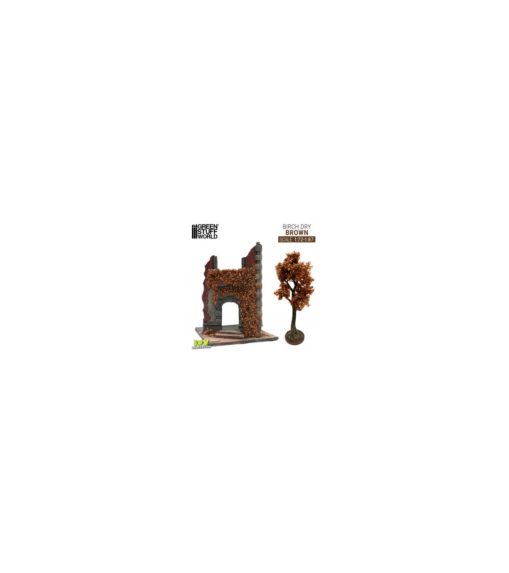 Feuillage lierre miniature - Bouleau Marron - Petit / Ivy Foliage - Brown Birch - Small