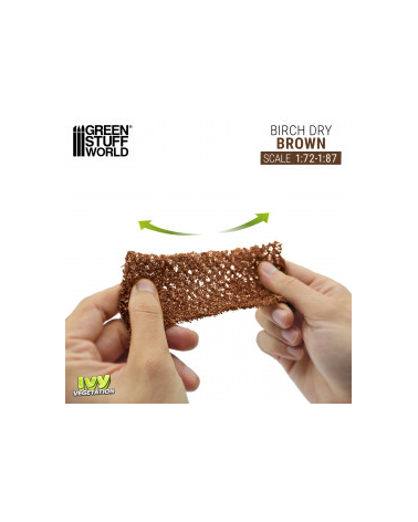 Feuillage lierre miniature - Bouleau Marron - Petit / Ivy Foliage - Brown Birch - Small
