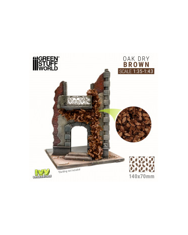 Feuillage lierre miniature - Chêne Marron - Petit / Ivy Foliage - Brown Oak - Small