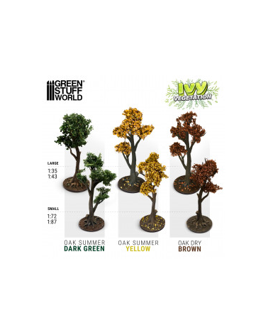 Feuillage lierre miniature - Chêne Marron - Petit / Ivy Foliage - Brown Oak - Small