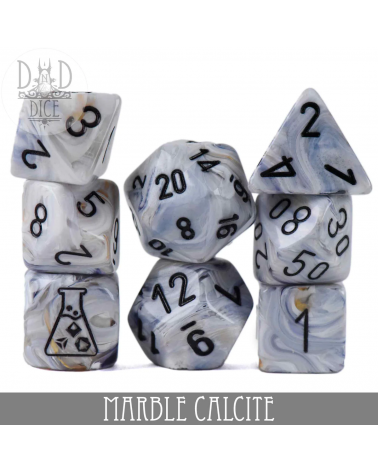 Marble Calcite - 8 Dice Set