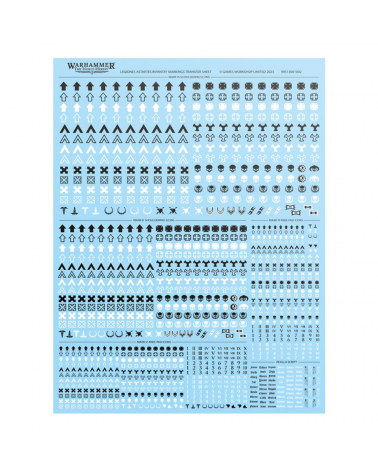 Planche de Décalcos d'Infanterie des Legiones Astartes