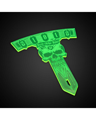 Deep Strike Ruler Template 6" - Fluor Green