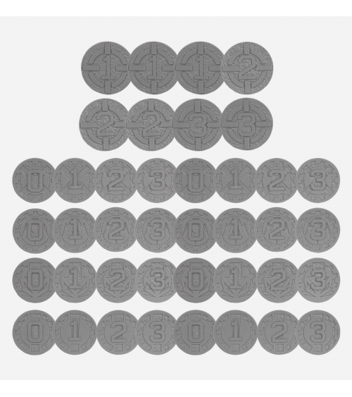 AGE OF DARKNESS: MARKERS AND TOKENS / Marqueurs et Pions