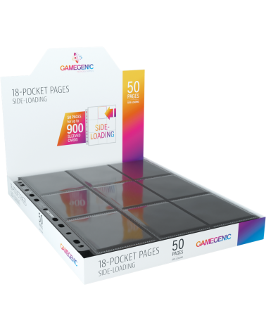 Gamegenic - Sideloading 18-Pocket Pages DISPLAY Black