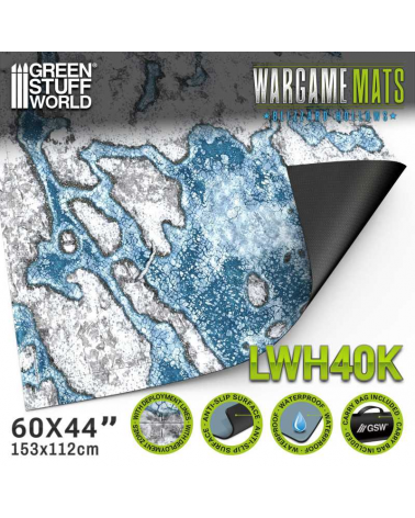 Neoprene Mat 44x60" Blizzard Hollows with deployment lines
