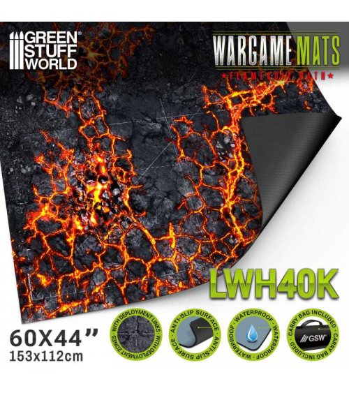 Neoprene Mat 44x60" Flamecoil Path with deployment lines