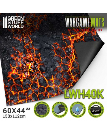 Neoprene Mat 44x60" Flamecoil Path with deployment lines