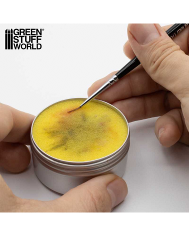 Brush cleaning sponge