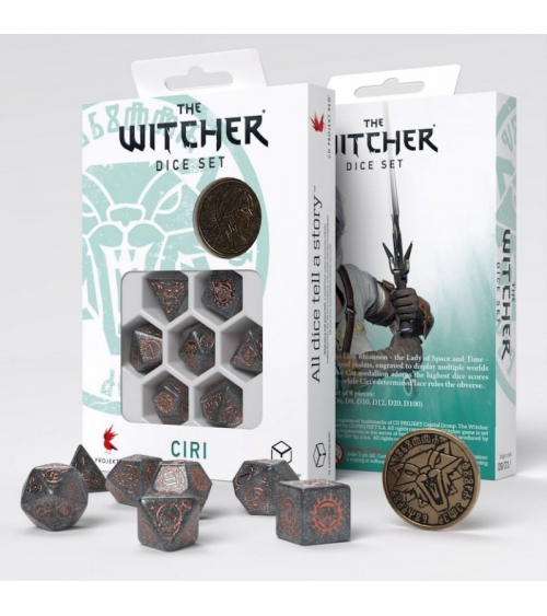 Set de dés The Witcher Set & Coin - Ciri