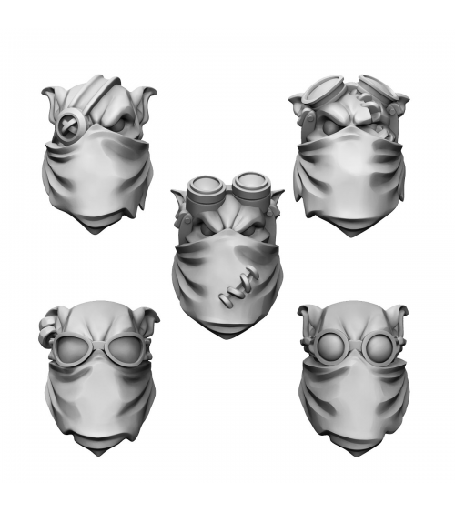 ORC MASKED HEADS