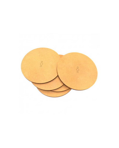 MDF Bases - Round 80 mm BLACK