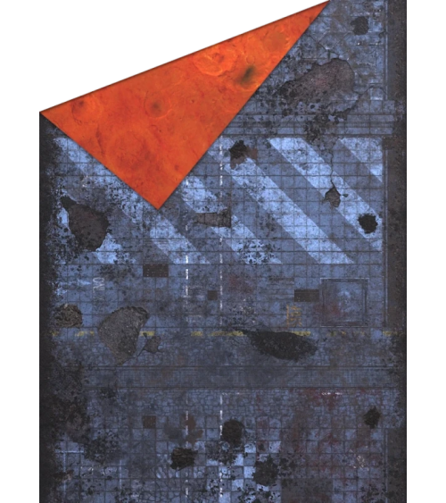 44"x60" Double G-Mat: Cyberpunk and Mars
