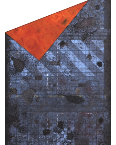 44"x60" Double G-Mat: Cyberpunk and Mars