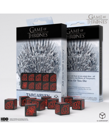 Game of Thrones - Targaryen 10xD6 Dice Set.