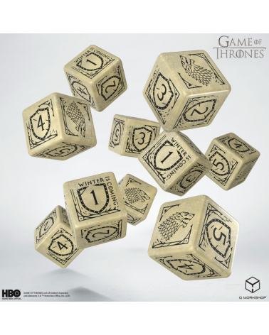 Game of Thrones. Stark 10xD6 Dice Set.