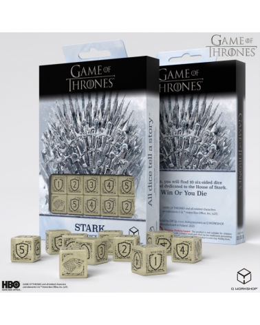 Game of Thrones. Stark 10xD6 Dice Set.