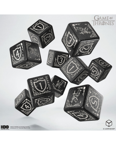 Game of Thrones - Night's Watch 10xD6 Dice Set.