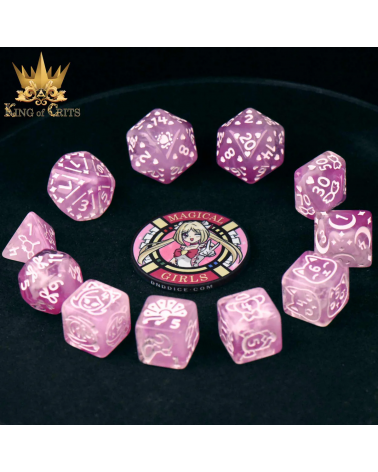 Magical Girls - 11 Dice Set