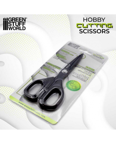 Ciseaux noirs pour gauchers et droitiers / Black hobby cutting scissors