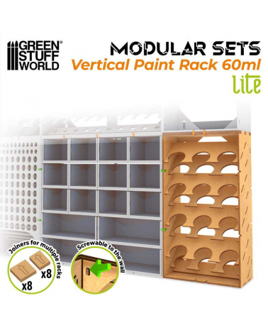 Présentoir de peinture vertical 60ml - LITE / Vertical Paint Organizer 60ml - LITE