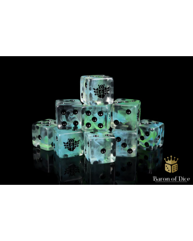 Day of The Dead Dice - Scarab - Square Corner
