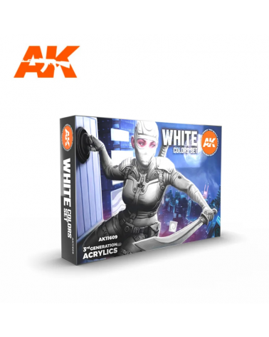 AK-White Colors Set (3rd Generation) (6x17mL)