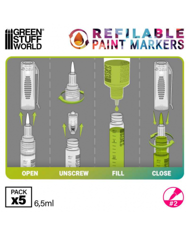 Refillable paint pen 2