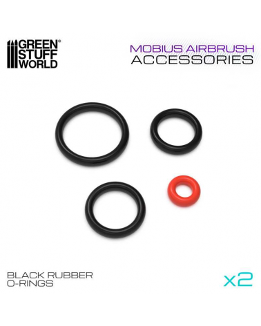 Mobius Airbrush Black O-Rings