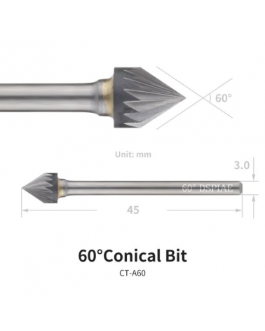 60° Cone Shaped Bur - DSPIAE