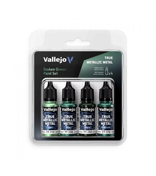 True Metallic Metal - Dusken Green - Paint Set