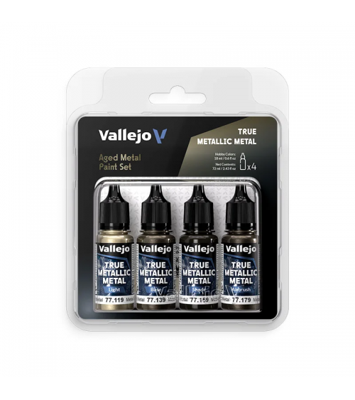 True Metallic Metal - Aged Metal - Paint Set