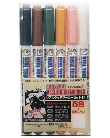 Set 6 Marqueurs - Real Touch set 2 - Gundam