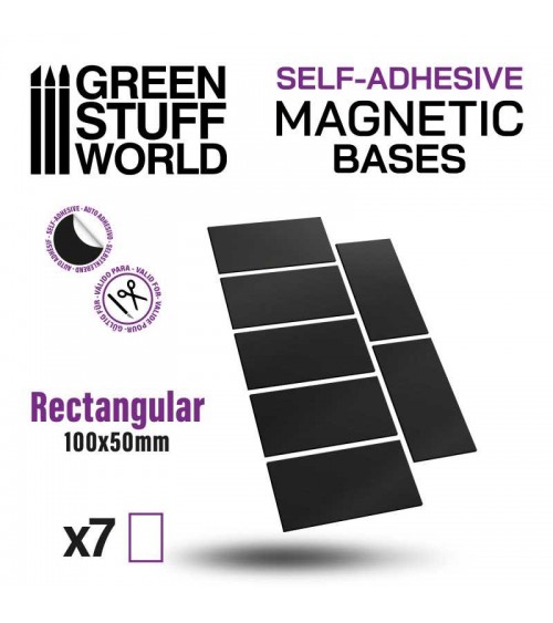 Rectangular Magnetic Sheet 100x50mm