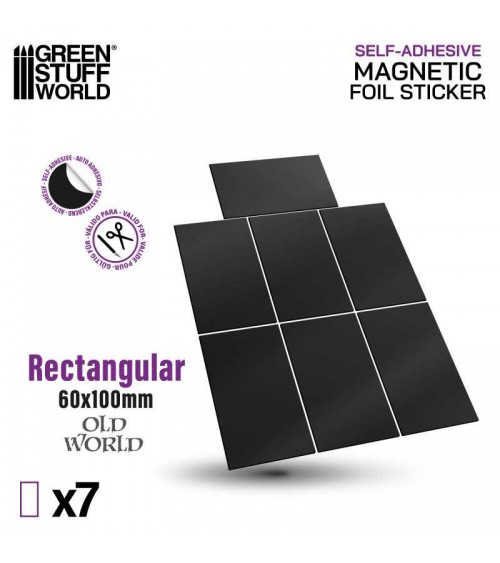 Rectangular Magnetic Sheet SELF-ADHESIVE - 60x100mm