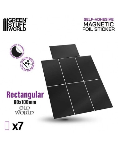 Rectangular Magnetic Sheet SELF-ADHESIVE - 60x100mm