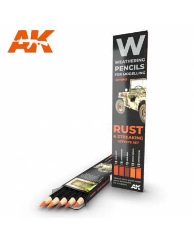 AK Watercolor Pencil Rust And Streaking Set