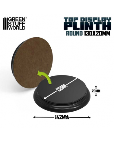 Round Top Display Plinth 130mm