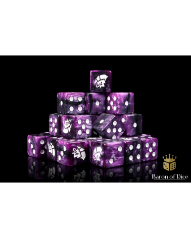 Alien Dice - Purple & White (x25)