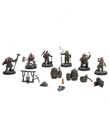 Dungeons & Lasers - Figurines - Dwarven Miners