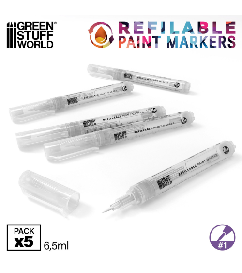 Refillable markers 1 - Detail