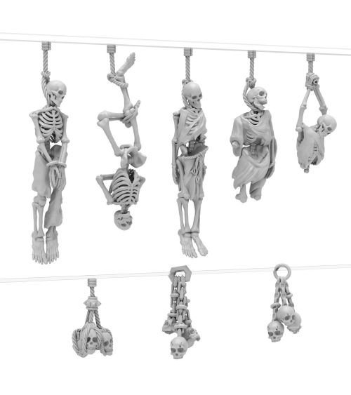 Squelettes suspendus / Hanging Skeletons 1:48