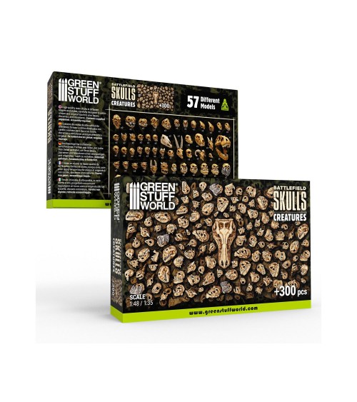 300x Crânes de Créatures / Battlefield Creature Skulls 1:48-1:35