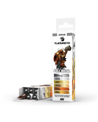 PLAYMARKERS SET - Full Metal (6 ref.)