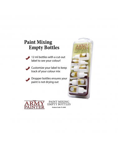 Army Painter - Paint Mixing Empty Bottles (6x)